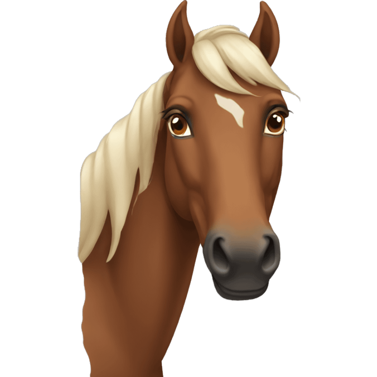 A brown horse emoji