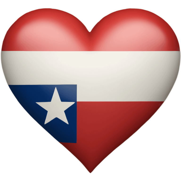 Texas with a heart in the middle  emoji