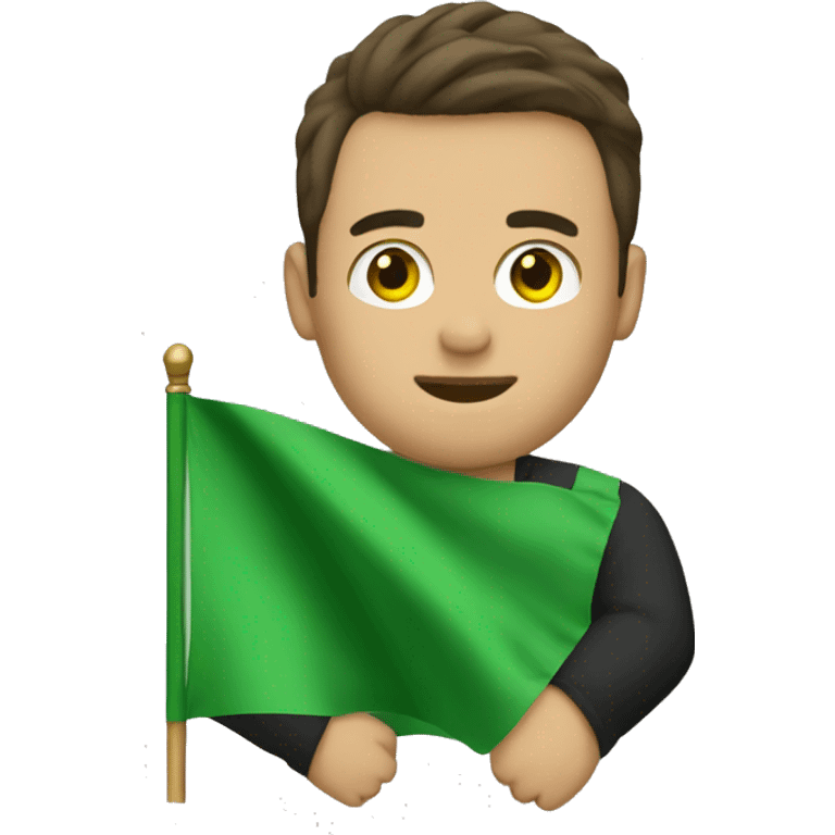 Green flag boyfriend emoji