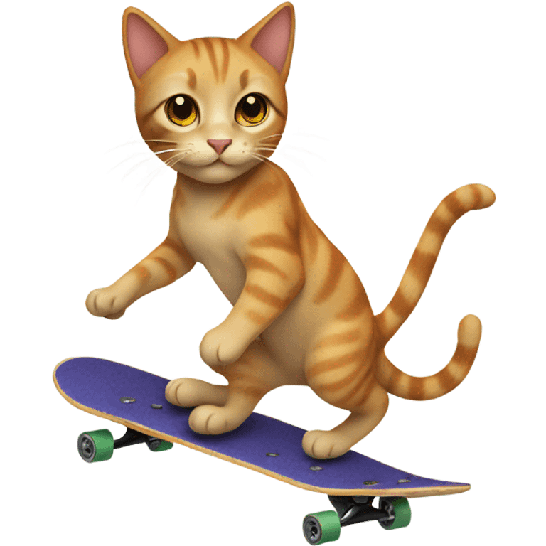 cat skateboarding emoji