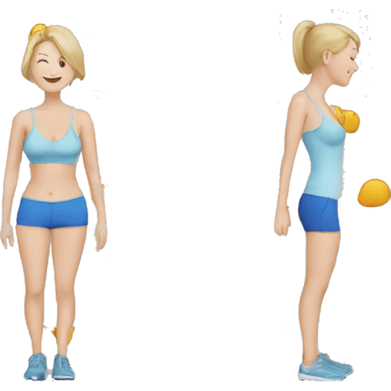 Weight loss before and after  emoji