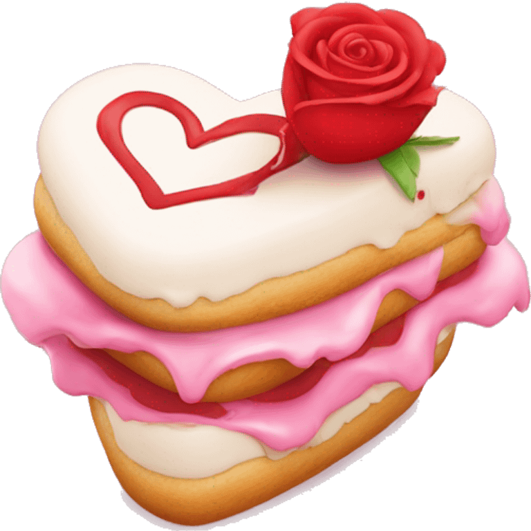 Un coeur rouge avec des eclair de tonnerre rose autour  emoji