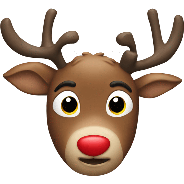 Rudolf the red nose reindeer  emoji