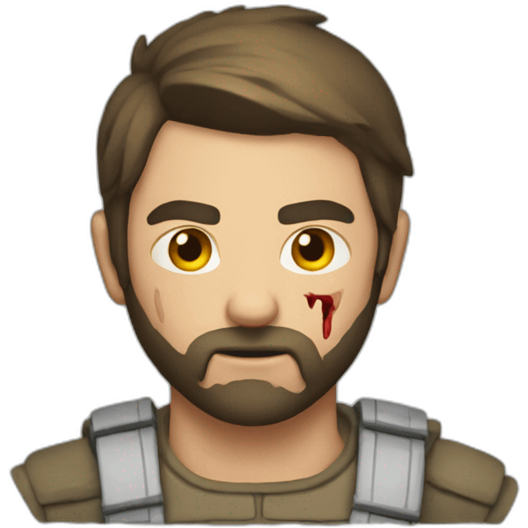 GigaChad wounded emoji