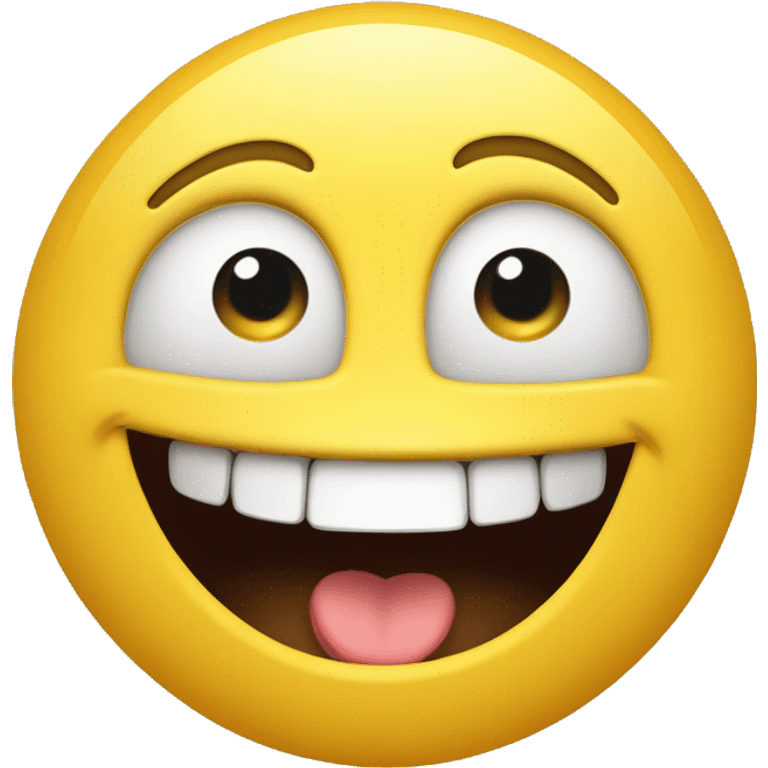 Grinning Face with Big Eyes
A yellow face with smiling eyes and a broad, open smile, showing upper teeth and tongue on some platforms. Often conveys general happiness and good-natured amusement. emoji