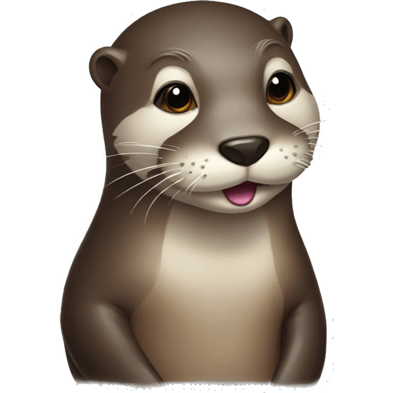 otter with glass emoji