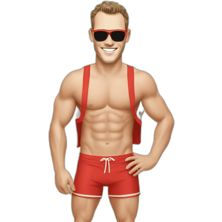 Jonathan Toews as a beach bum emoji