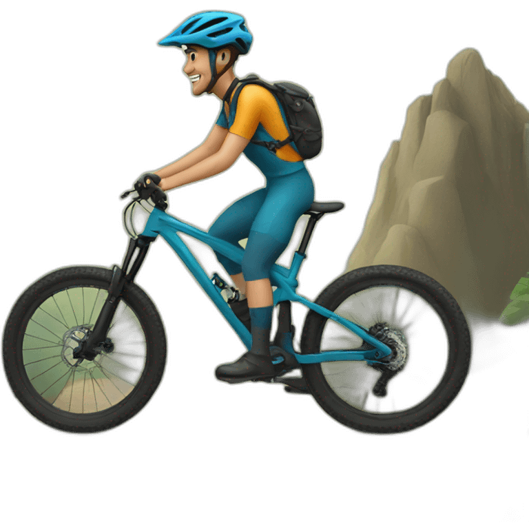 mountain-biker-head emoji