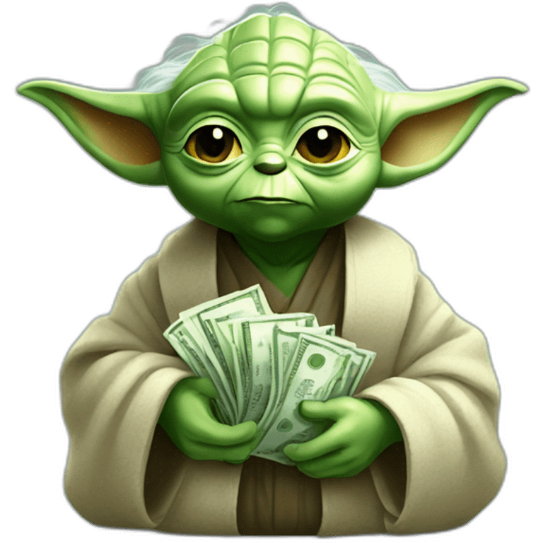 Yoda with Money emoji