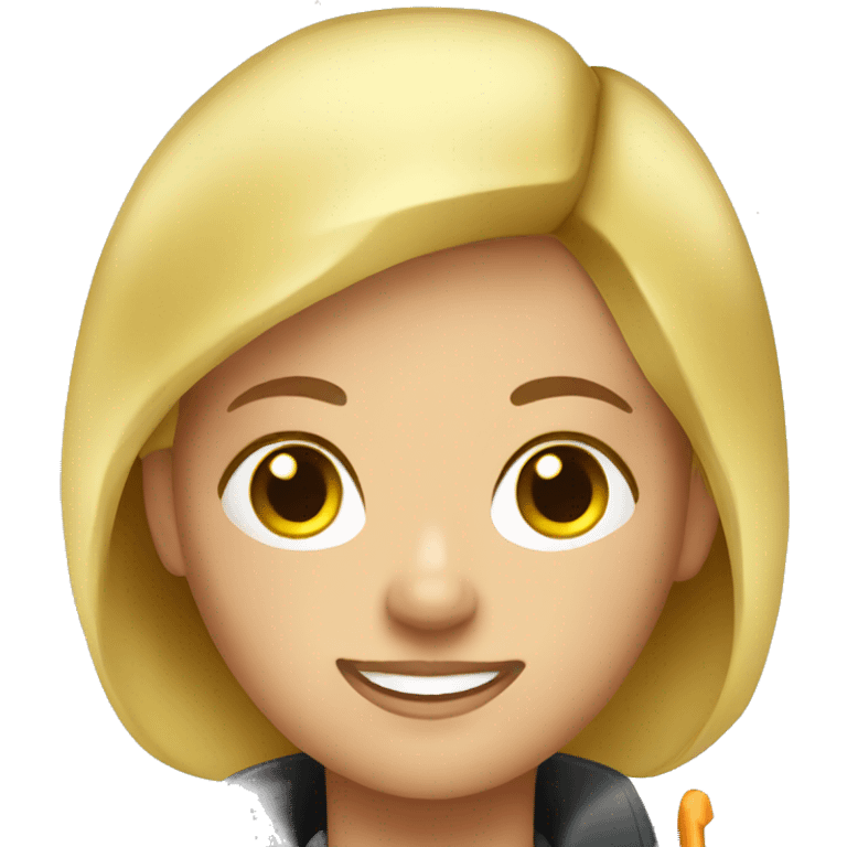 Blonde female firefighter emoji