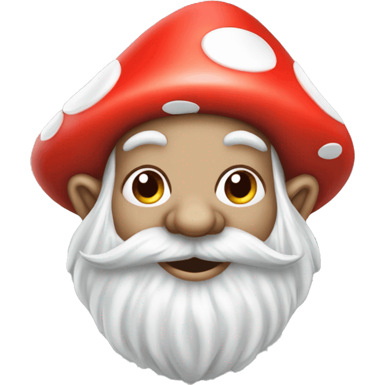 Gnome with toadstool hat  emoji