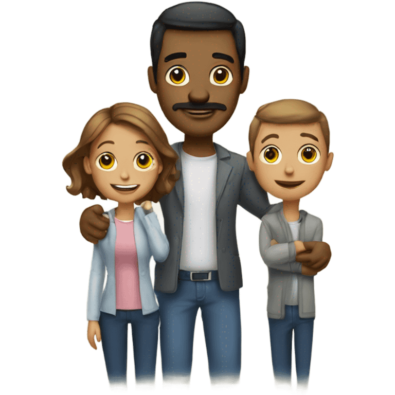 Family man wife 2 boys emoji