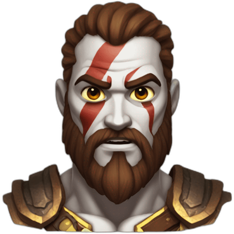 kratos god of war con pelo emoji