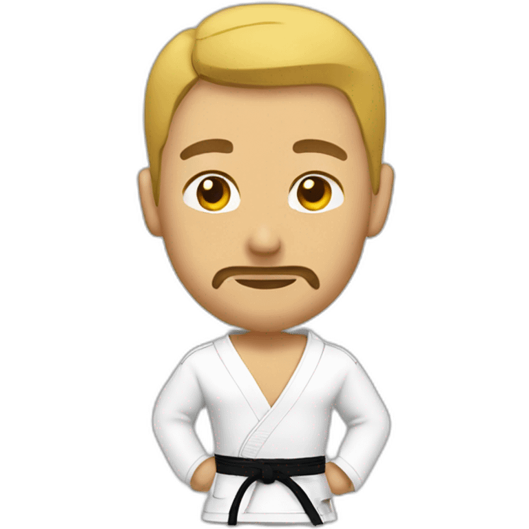 Jiu-jitsu guy smoking emoji