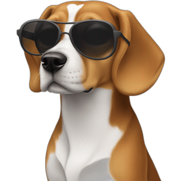 Beagle sunglasses emoji