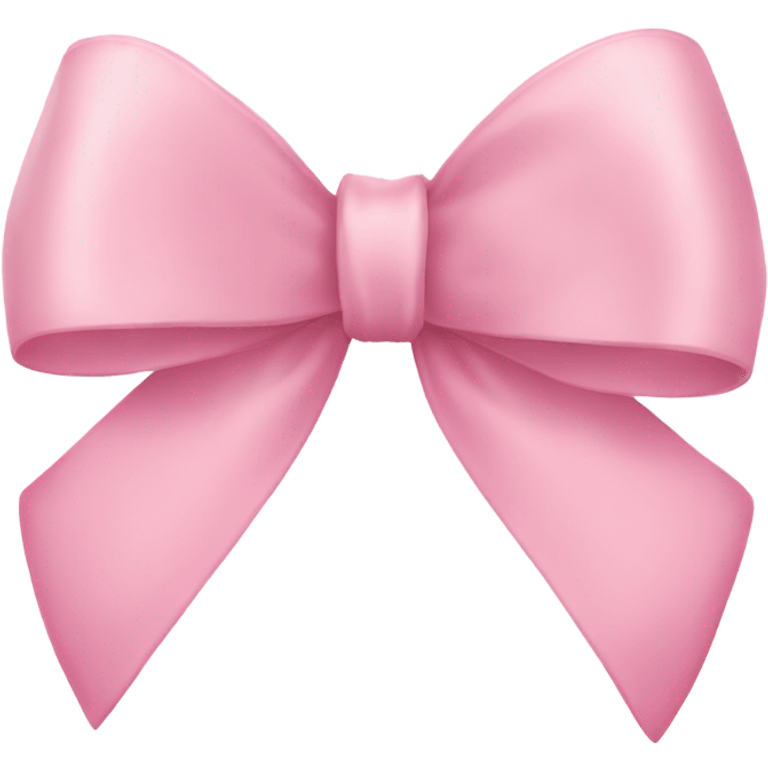 light pink ribbon bow emoji