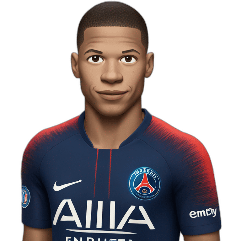 Mbappé face psg emoji