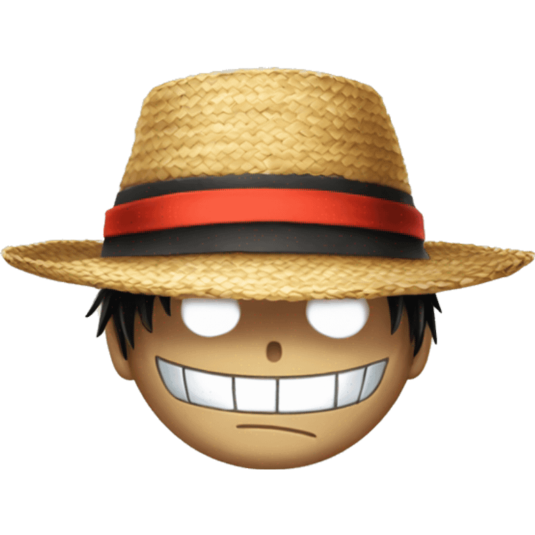 Chapeau de paille de luffy dans one piece  emoji