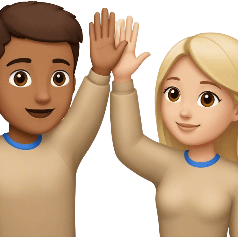 2 friends giving high five emoji