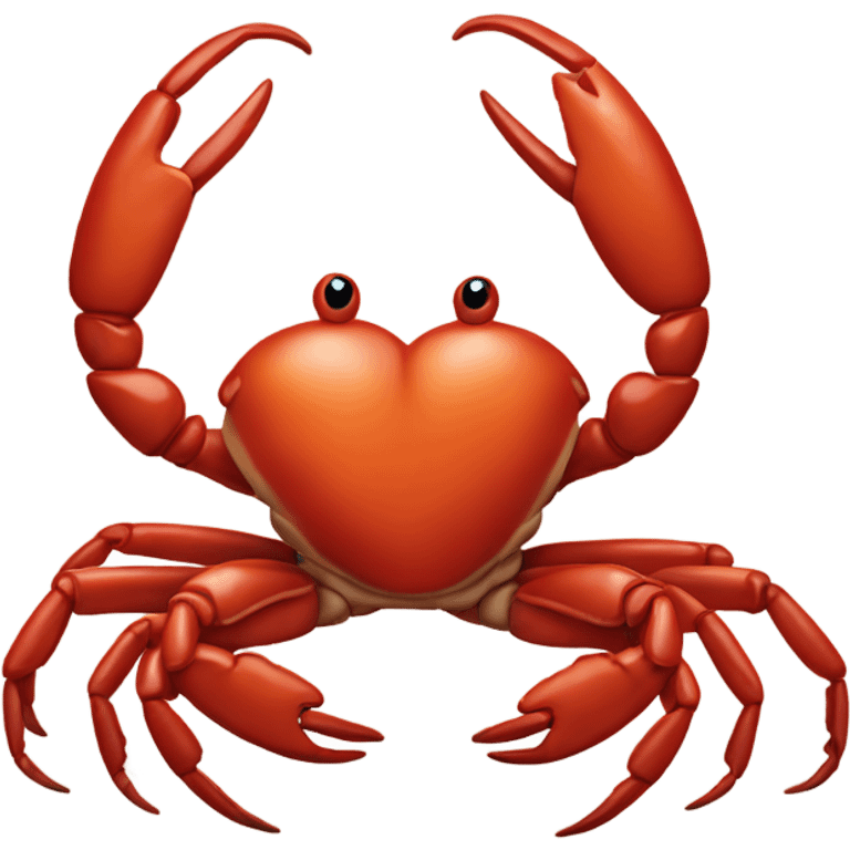 Heart crab emoji