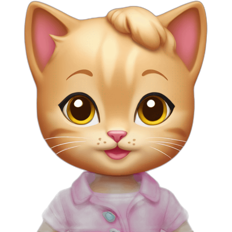 Barbie kitten emoji