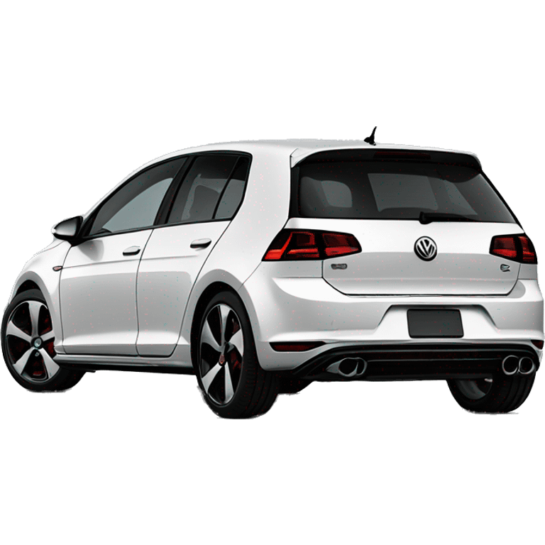 Black 2016 four door Volkswagen GTI emoji