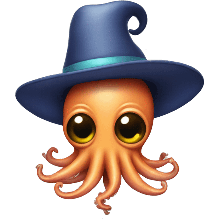 Squid with hat  emoji