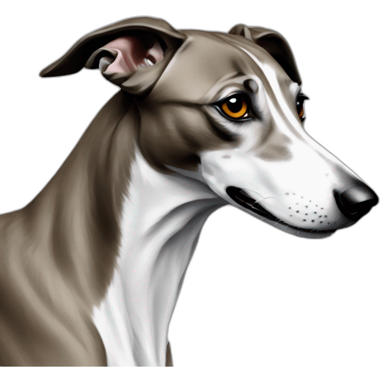 Hyper realistic greyhound emoji