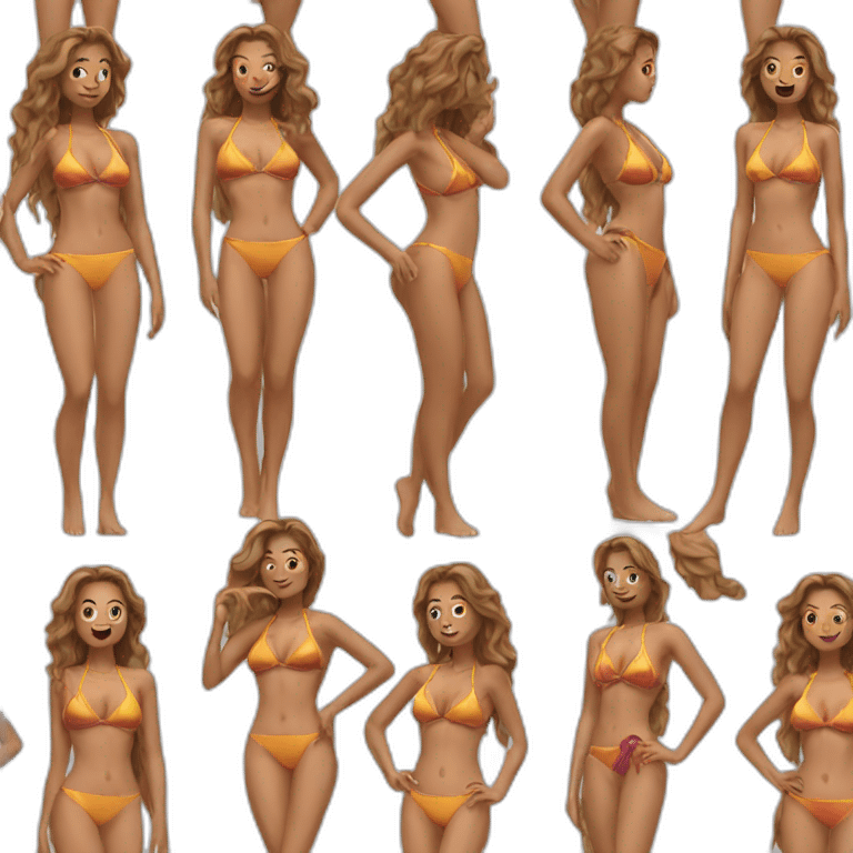 Femme en bikini emoji