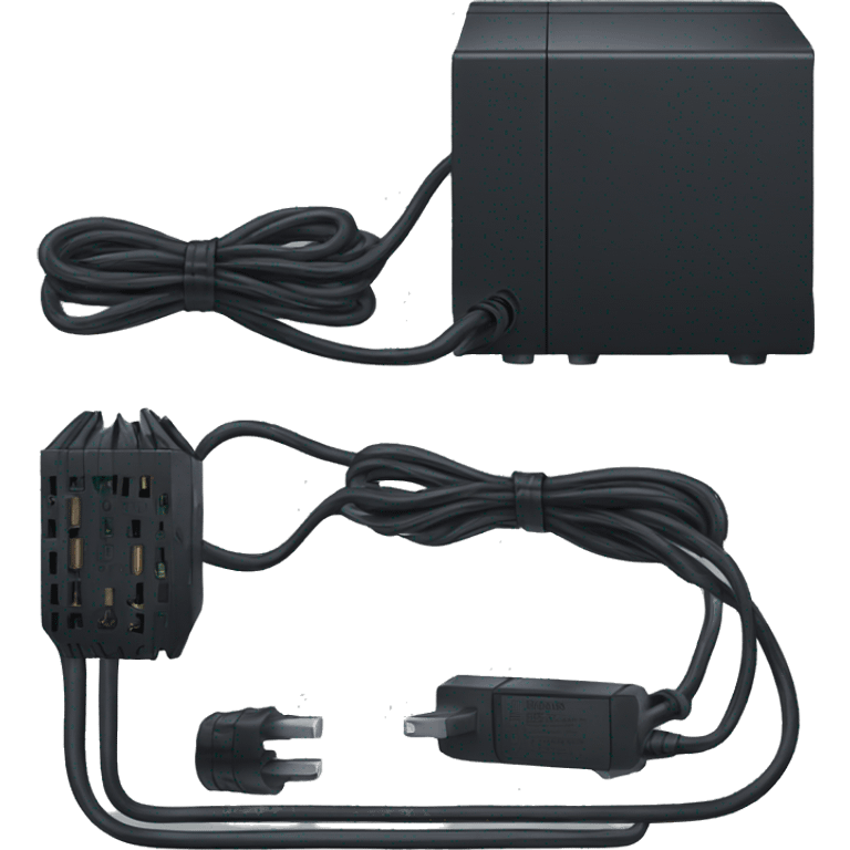 Black modular pc power supply emoji