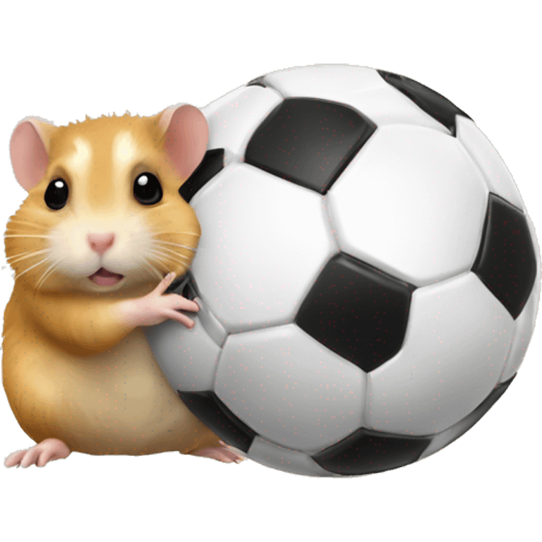 Hamster mit Fußball emoji