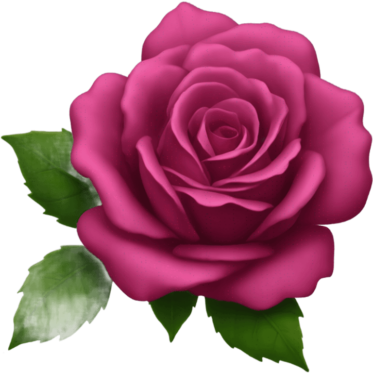 Dark pink rose  emoji