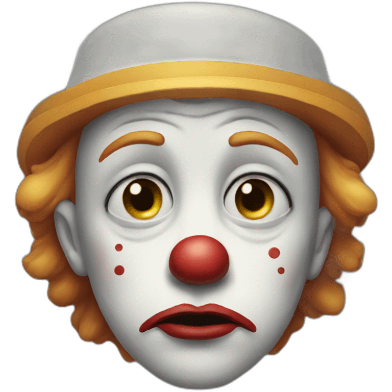 sad clown emoji