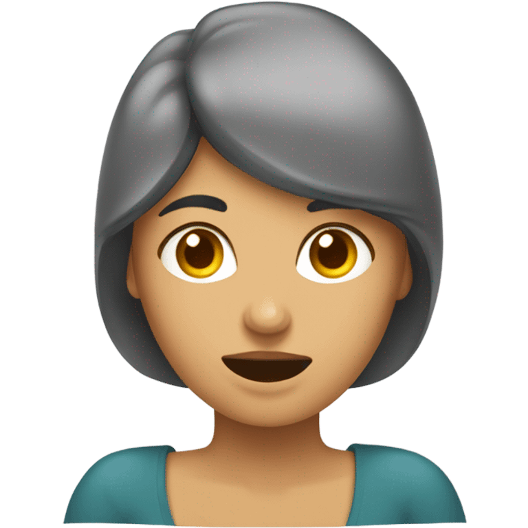 Mujer cargando pesas emoji