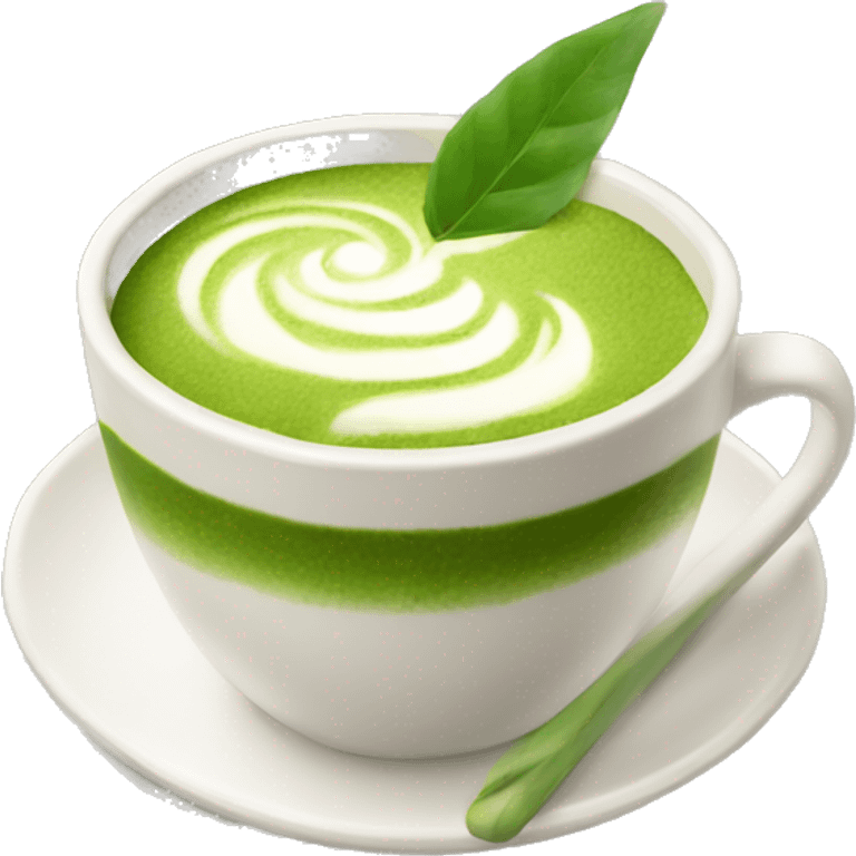 Realistic Matcha latte  emoji