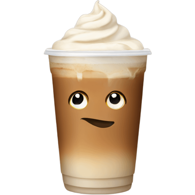 Iced latte emoji