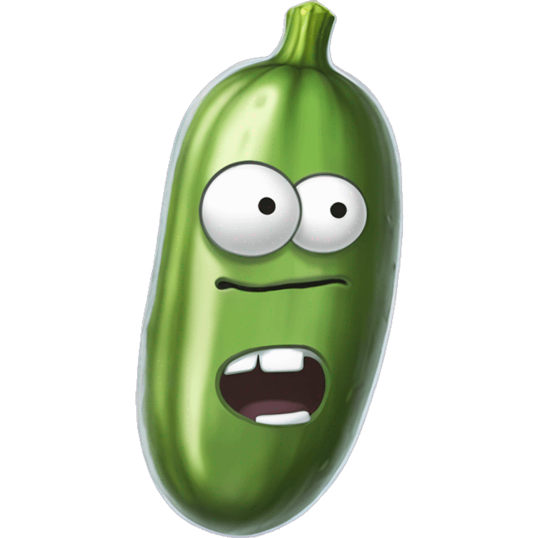 pickle rick from rick and morty but is an eggplant emoji