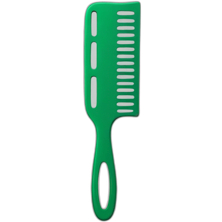 comb for hair green emoji