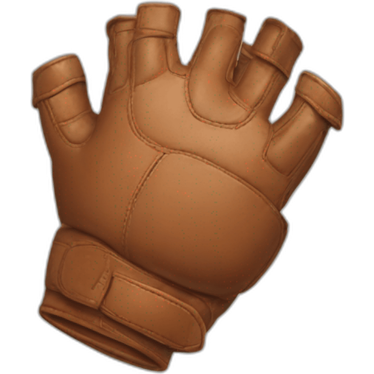 Dos guantes de box chocando entre si emoji