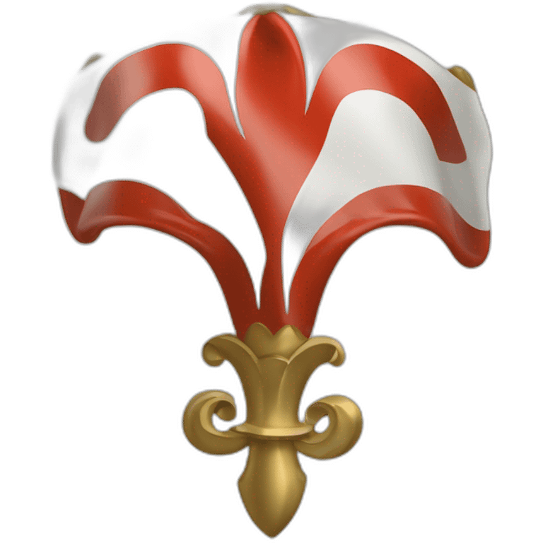 Drapeau français fleur de lys emoji