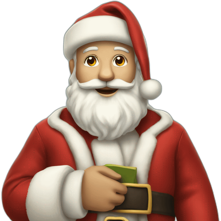 rich Santa Claus emoji