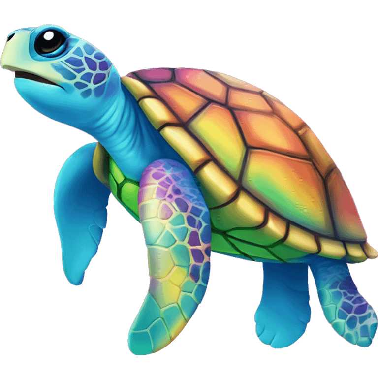 Lisa frank sea turtle  emoji