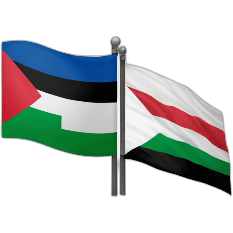 isreal and palestine mashup flag emoji