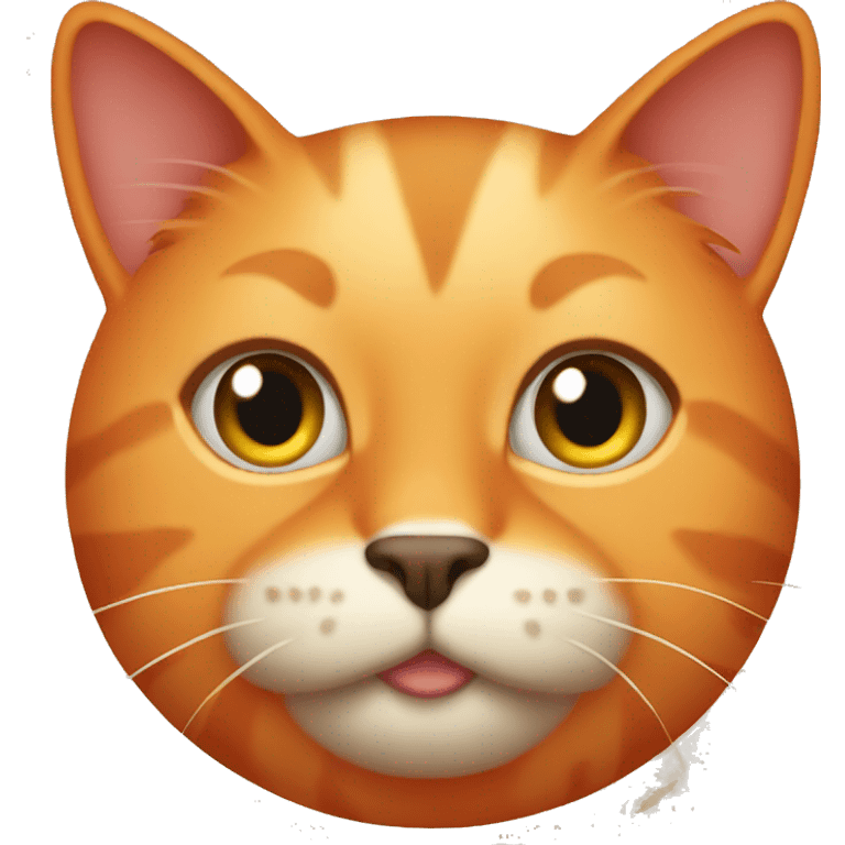 orange chunky cat emoji