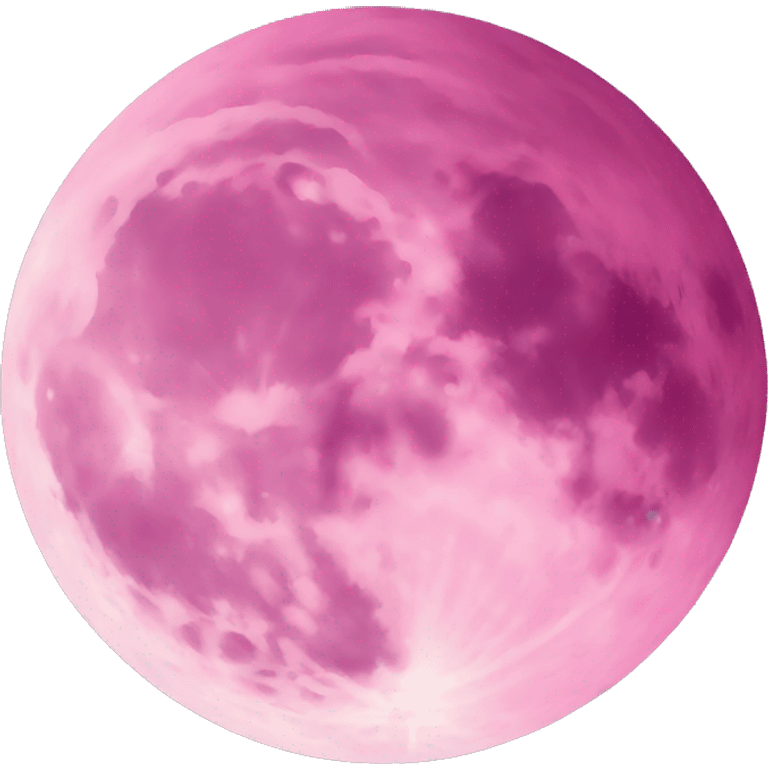 Pink moon emoji