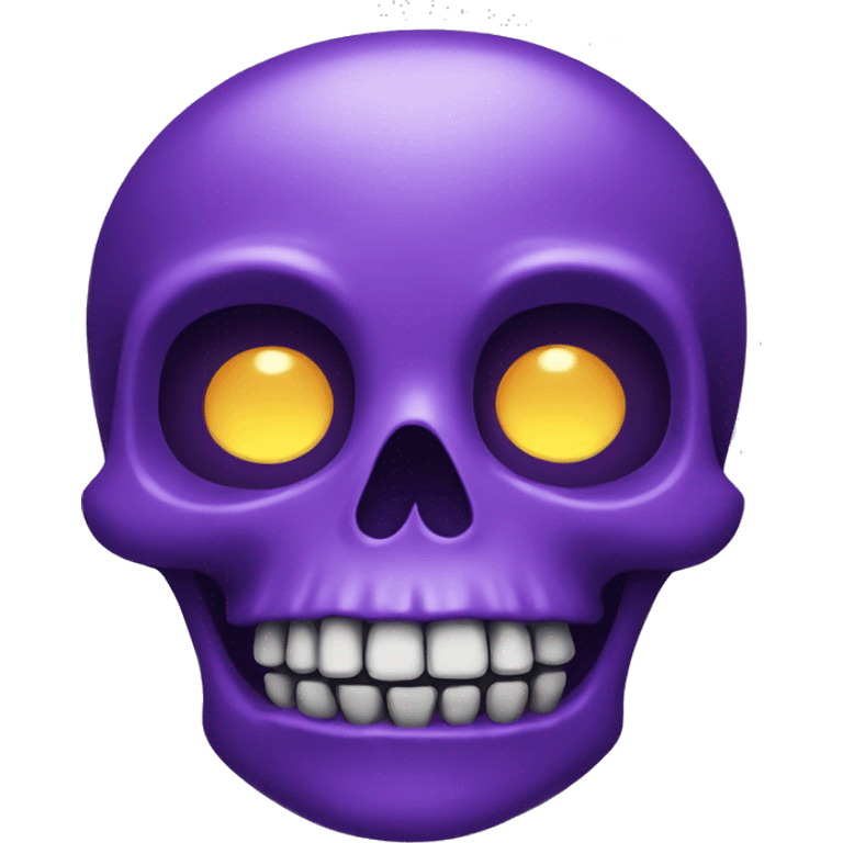 Purple skull emoji