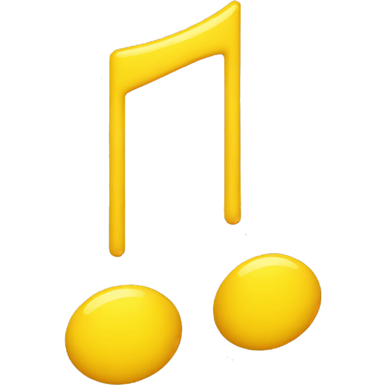 yellow music note emoji