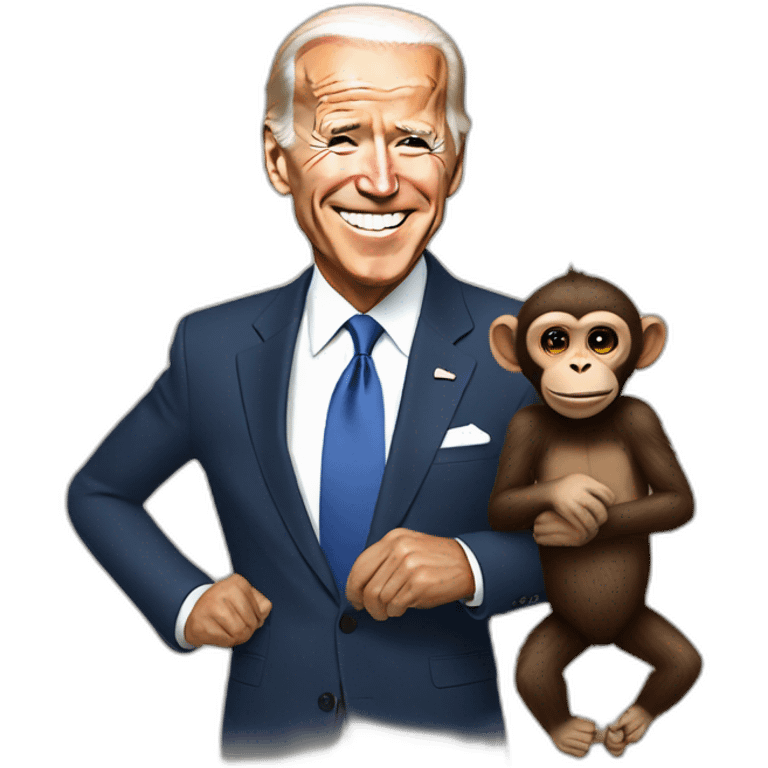 monkey x joe biden emoji