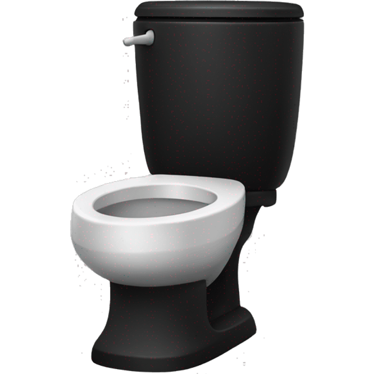 Black skibidi toilet emoji