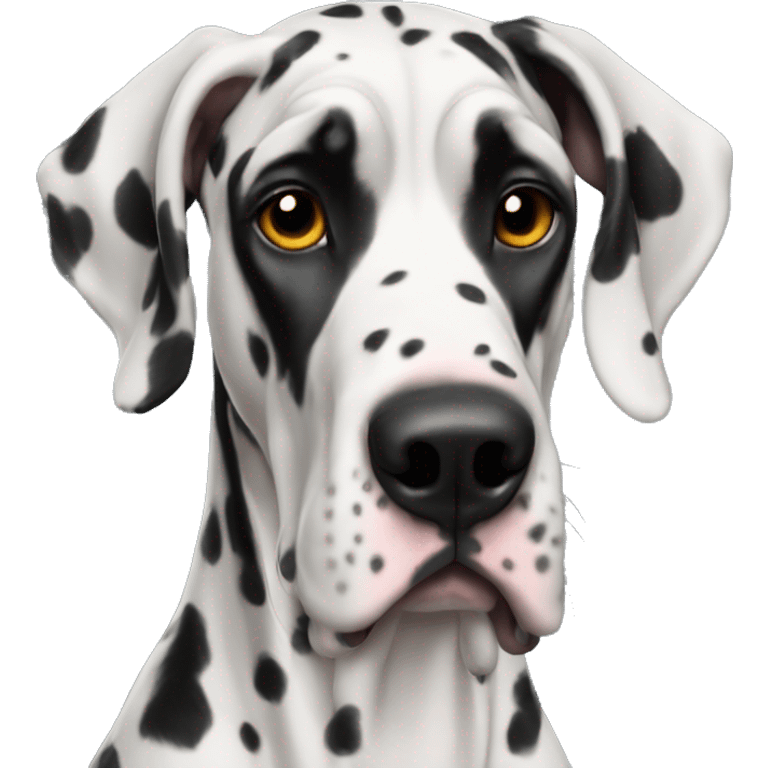 harlequin great dane emoji